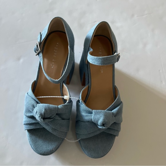 Women’s Denim Chunky Platform Sandals - Picture 4 of 6